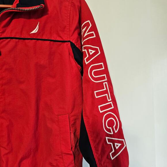 Nautical Boys Lightweight Anchor Jacket | Size S8-10 | Kids Full Zip Windbreaker - Picture 4 of 5